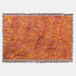 Cobertor Textura avermelhada vívida com tons amarelos