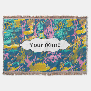 Cobertor textura de 3 cores