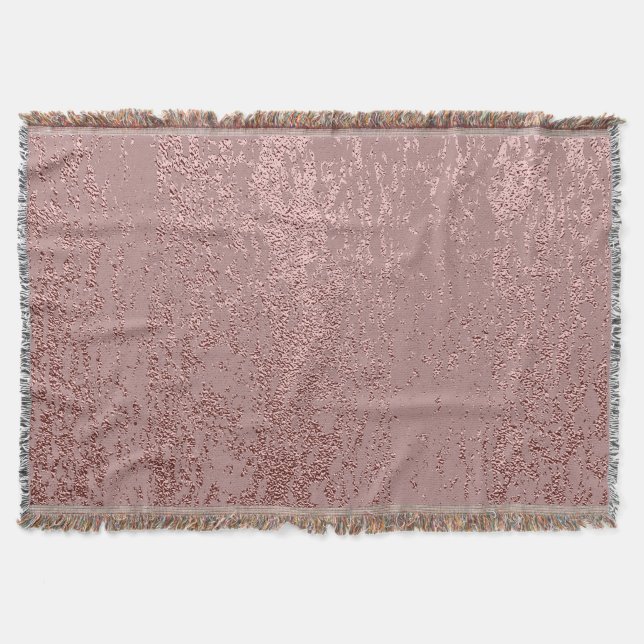 Cobertor Textura de ouro metálico, quartzo rosa. (Frente)