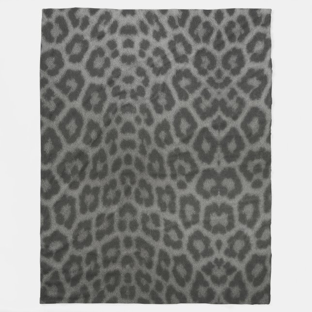 Cobertor  Textura de Pele de Leopardo  (Frente)