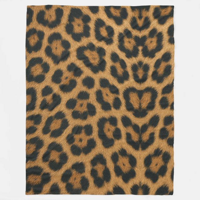 Cobertor Textura de Pele de Leopardo  (Frente)