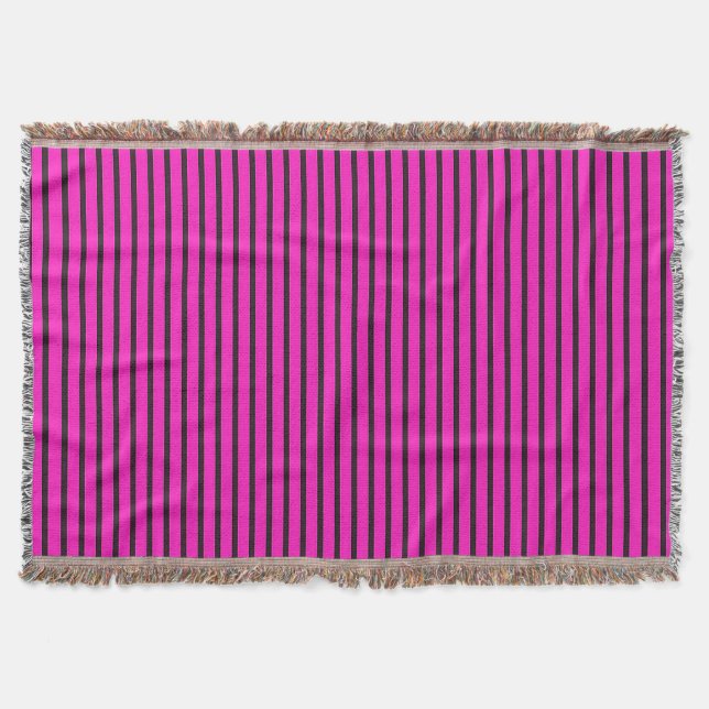 Cobertor textura listrada rosa (Frente)
