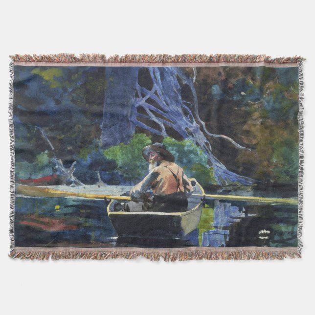 Cobertor The Adirondack Guide Winslow Homer 1894 (Frente)