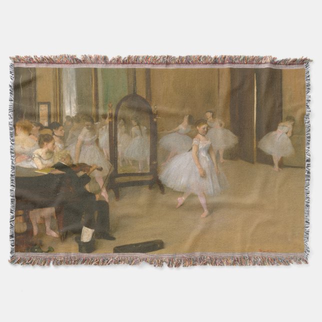 Cobertor The Dancing Class (1870) Edgar Degas (Frente)