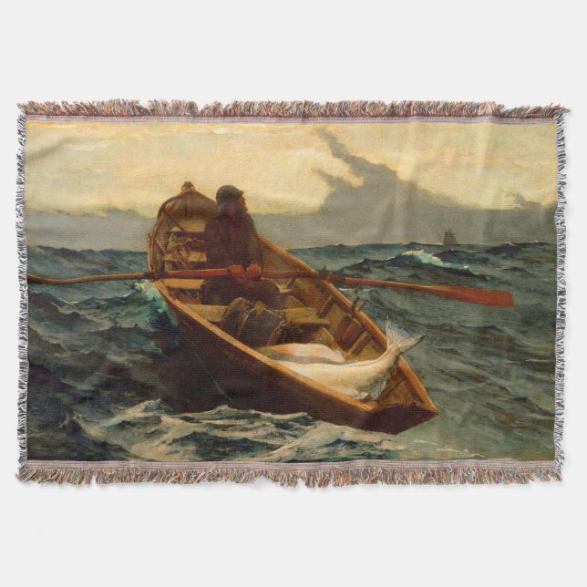 Cobertor The Fog Warning Winslow Homer 1885 (Frente)