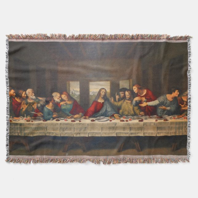 Cobertor The Last Supper by Leonardo da Vinci (Frente)
