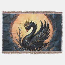 Cobertor The Obsidian Swan of Moonlit Grace. In the twiligh