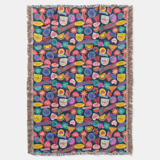 Cobertor The Suicide Squad | Harley Quinn Badge Pattern (Frente Vertical)