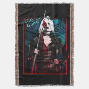 Cobertor The Suicide Squad Harley Quinn & Green Ferns