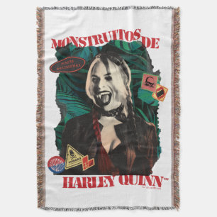 Cobertor The Suicide Squad Harley Quinn Winking