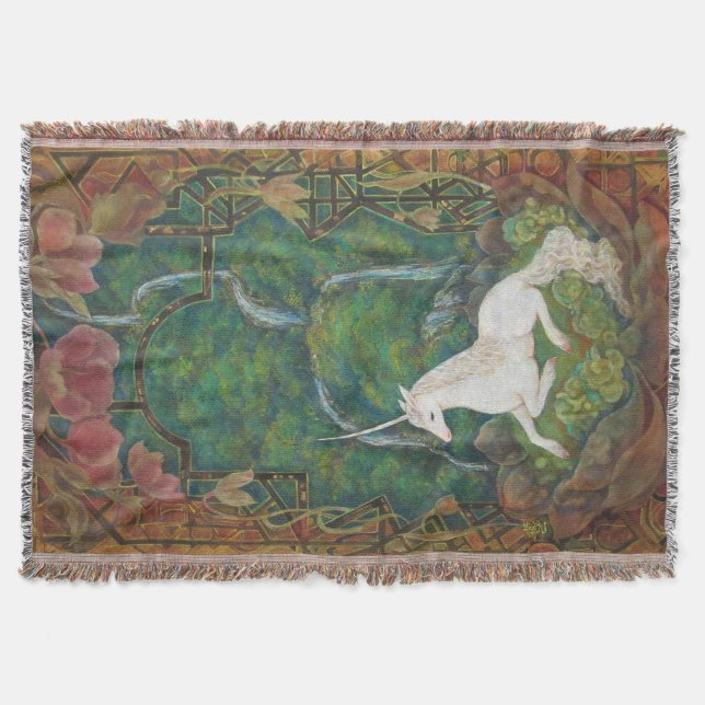 Cobertor The Unicorn's Secret Garden (Frente)