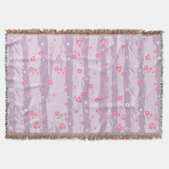 Cobertor Throw Blanket – Butterfly Garden (Frente)