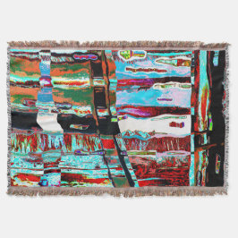 Cobertor Throw Blanket Collapse Reflection Abstract Design