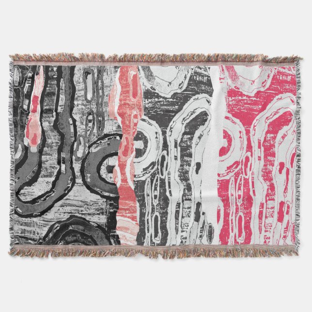 Cobertor Throw Blanket – Friction Lands Abstract Design (Frente)