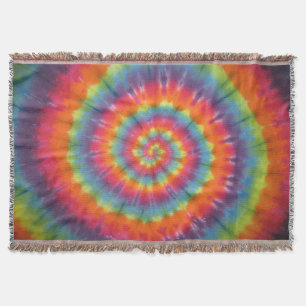Cobertor Tie Dye da espiral brilhante