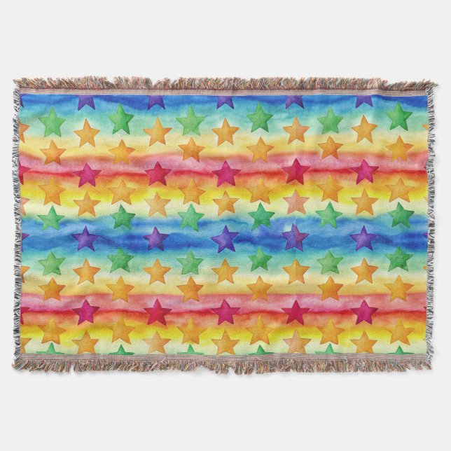 Cobertor Tie Dye Stars  (Frente)