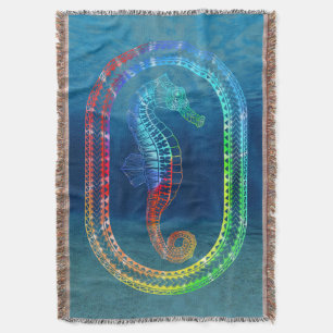 Cobertor Tie Dyed Tribal Seacavalo