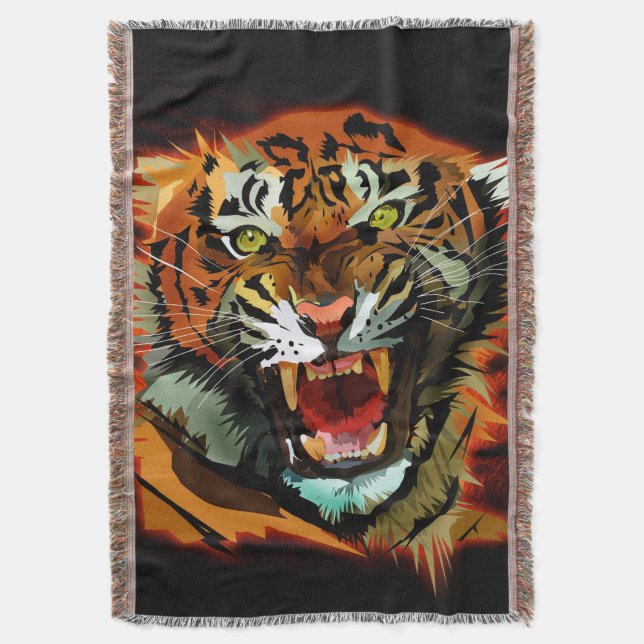 Cobertor Tiger Roar (Frente Vertical)