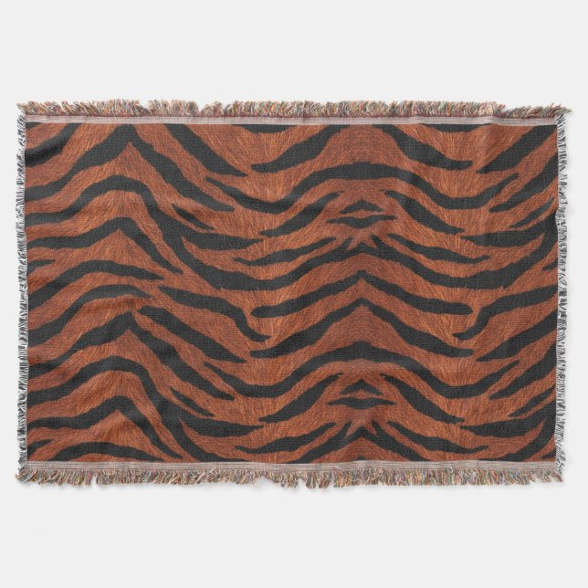 Cobertor Tiger Stripe Wild Pattern (Frente)