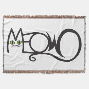 Cobertor Tipografia Gato Mia