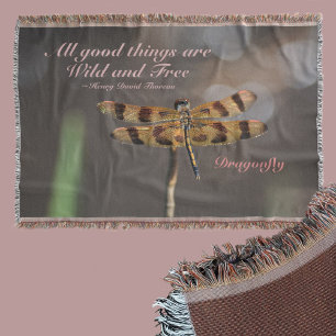 Cobertor Todas as Coisas Boas são Selvagens e Dragonfly Li