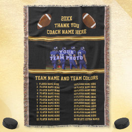 Cobertor Todos os nomes dos jogadores, foto em presentes do