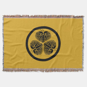 Cobertor Tokugawa Aoí (Ieyasu, Hidetada e Iemitsu) 1