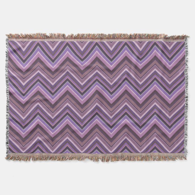 Cobertor Torres-ziguezague Mauve (Frente)