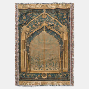 cobertor tradicional jogado para oração muçulmana