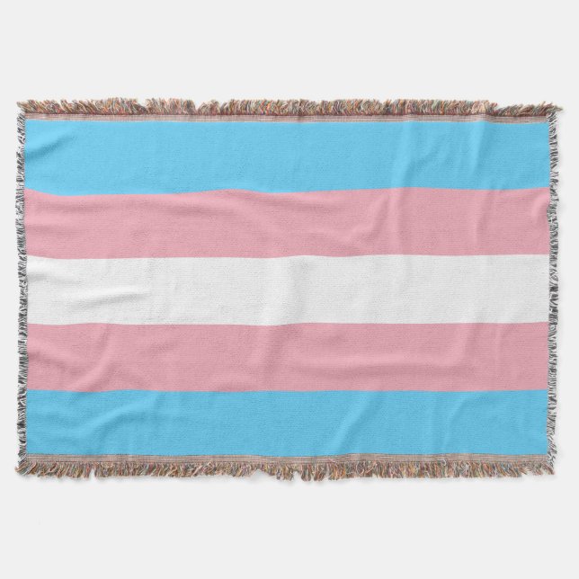 Cobertor transgender flag trans lgbt lgbtq gay lésbian homo (Frente)