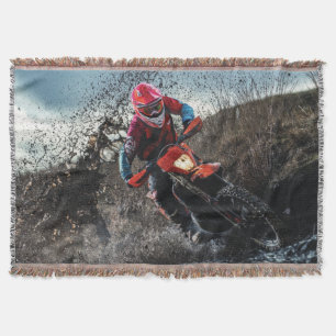Cobertor Travesseiro decorativo de motociclista