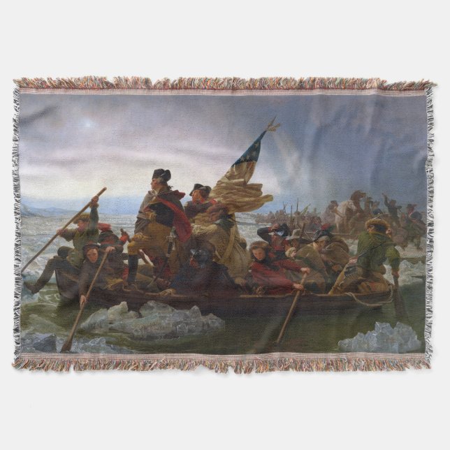 Cobertor Travessia do Delaware 1776: General George Washing (Frente)
