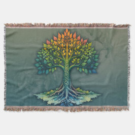 Cobertor Tree of Life Shifting Dawn 