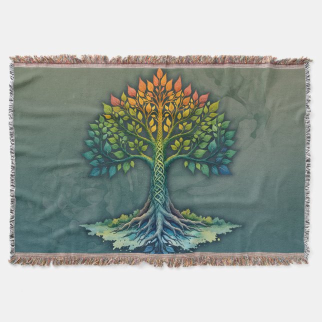 Cobertor Tree of Life Shifting Dawn  (Frente)