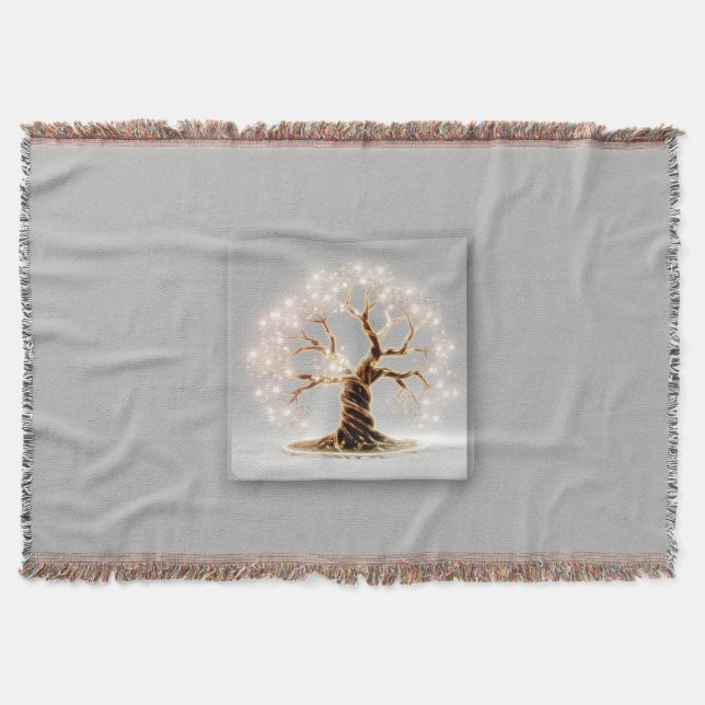 Cobertor Tree of Life Throw Blanket – Soft Symbolic Comfort (Frente)