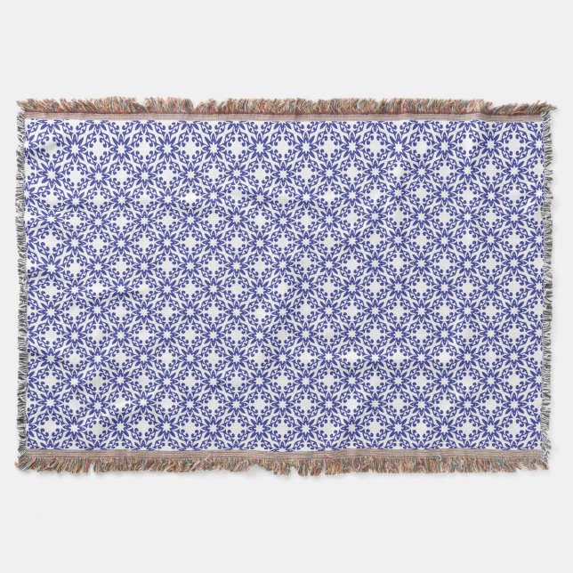Cobertor Trellis Azul Real (Frente)