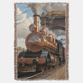 Cobertor Trem Steampunk Deixando Londres