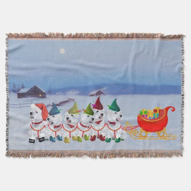 Cobertor Trenó de Natal (Frente)