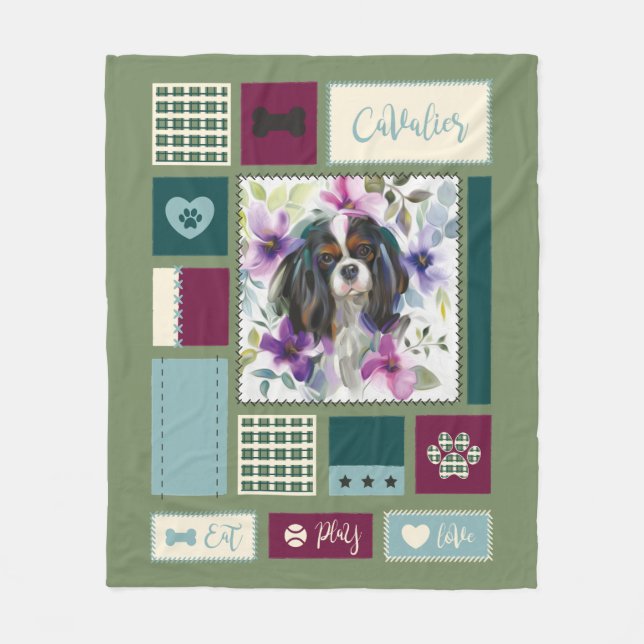 Cobertor Tricolor Cavalier| Médio (Frente)