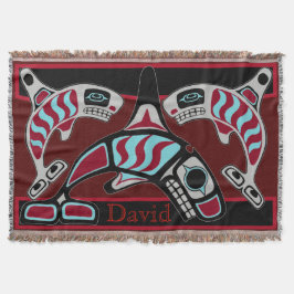 Cobertor Trio da baleia de assassino de Tsimpsian