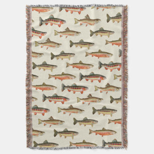 Cobertor Trout Galore Creme
