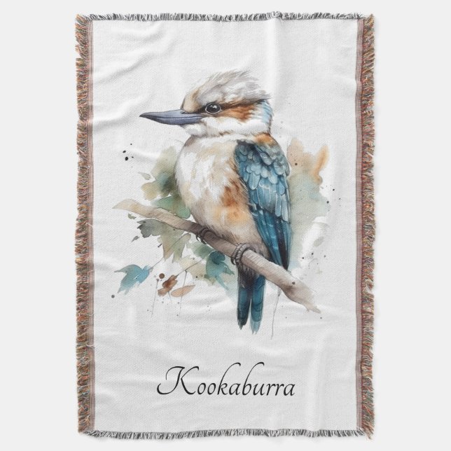 Cobertor True Blue Kookaburra, personalizado (Frente Vertical)