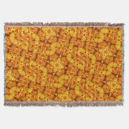 Cobertor Tulip Monsella Dourada Vermelha Elegante De Duas T