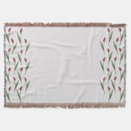 Cobertor Tulipas Rosa No Lado