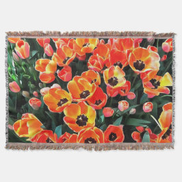 Cobertor Tulipas Vermelhas Brilhantes de Istambul
