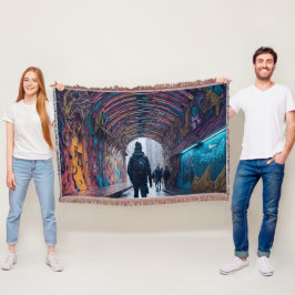 Cobertor Túnel De grafite De Arte