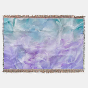 Cobertor Turbilhão de nuvens azul e roxa