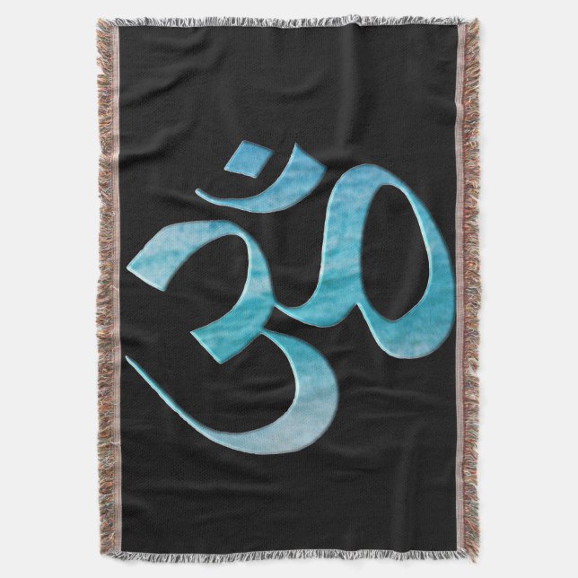 Cobertor Turquesa Om  (Frente Vertical)