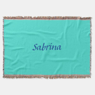 Cobertor Turquoise Blue Professional Modern Name