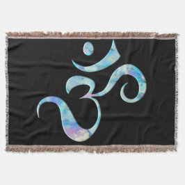 Cobertor Turquoise Marbled Om